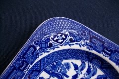 STAFFORDSHIRE BLUE WILLOW- SANDWICH TRAY & PLATES   .....   http://jaapiesfinechinastore.com