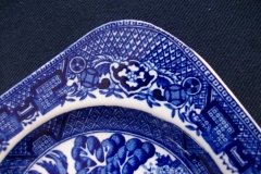 STAFFORDSHIRE BLUE WILLOW- SANDWICH TRAY & PLATES   .....   http://jaapiesfinechinastore.com