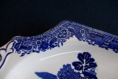 STAFFORDSHIRE BLUE WILLOW- SANDWICH TRAY & PLATES   .....   http://jaapiesfinechinastore.com
