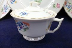 SYRACUSE ABERDEEN ABE1 DRESDEN FLOWERS-  COVERED SUGAR BOWL   ..... http://jaapiesfinechinastore.com