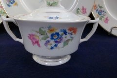 SYRACUSE ABERDEEN ABE1 DRESDEN FLOWERS-  COVERED SUGAR BOWL   ..... http://jaapiesfinechinastore.com
