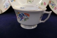 SYRACUSE ABERDEEN ABE1 DRESDEN FLOWERS-  COVERED SUGAR BOWL   ..... http://jaapiesfinechinastore.com