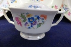 SYRACUSE ABERDEEN ABE1 DRESDEN FLOWERS-  COVERED SUGAR BOWL   ..... http://jaapiesfinechinastore.com