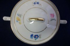 SYRACUSE ABERDEEN ABE1 DRESDEN FLOWERS-  COVERED SUGAR BOWL   ..... http://jaapiesfinechinastore.com