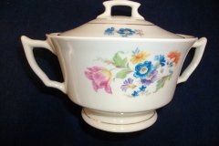 SYRACUSE ABERDEEN ABE1 DRESDEN FLOWERS-  COVERED SUGAR BOWL   ..... http://jaapiesfinechinastore.com