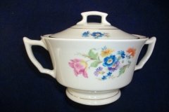 SYRACUSE ABERDEEN ABE1 DRESDEN FLOWERS-  COVERED SUGAR BOWL   ..... http://jaapiesfinechinastore.com