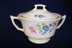 SYRACUSE ABERDEEN ABE1 DRESDEN FLOWERS-  COVERED SUGAR BOWL   ..... http://jaapiesfinechinastore.com