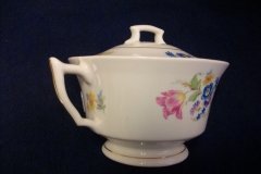 SYRACUSE ABERDEEN ABE1 DRESDEN FLOWERS-  COVERED SUGAR BOWL   ..... http://jaapiesfinechinastore.com