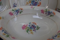 SYRACUSE ABERDEEN ABE1 DRESDEN FLOWERS-  OVAL OPEN SERVING BOWL   ..... http://jaapiesfinechinastore.com
