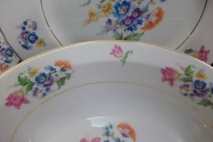 SYRACUSE ABERDEEN ABE1 DRESDEN FLOWERS-  OVAL OPEN SERVING BOWL   ..... http://jaapiesfinechinastore.com