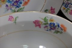 SYRACUSE ABERDEEN ABE1 DRESDEN FLOWERS-  OVAL OPEN SERVING BOWL   ..... http://jaapiesfinechinastore.com