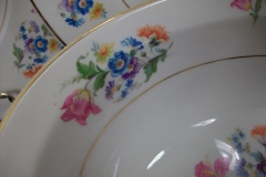 SYRACUSE ABERDEEN ABE1 DRESDEN FLOWERS-  OVAL OPEN SERVING BOWL   ..... https://www.jaapiesfinechinastore.com