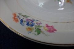 SYRACUSE ABERDEEN ABE1 DRESDEN FLOWERS-  OVAL OPEN SERVING BOWL   ..... https://www.jaapiesfinechinastore.com