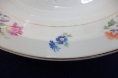 SYRACUSE ABERDEEN ABE1 DRESDEN FLOWERS-  OVAL OPEN SERVING BOWL   ..... https://www.jaapiesfinechinastore.com