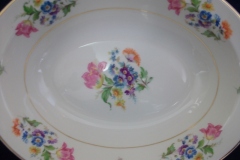 SYRACUSE ABERDEEN ABE1 DRESDEN FLOWERS-  OVAL OPEN SERVING BOWL   ..... https://www.jaapiesfinechinastore.com