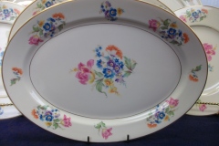 SYRACUSE ABERDEEN ABE1 DRESDEN FLOWERS-  OVAL  SERVING PLATTER  12"   ..... https://www.jaapiesfinechinastore.com