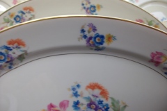 SYRACUSE ABERDEEN ABE1 DRESDEN FLOWERS-  OVAL  SERVING PLATTER  12"   ..... https://www.jaapiesfinechinastore.com