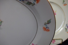 SYRACUSE ABERDEEN ABE1 DRESDEN FLOWERS-  OVAL  SERVING PLATTER  12"   ..... https://www.jaapiesfinechinastore.com