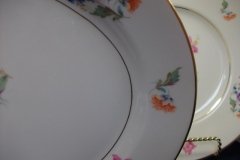 SYRACUSE ABERDEEN ABE1 DRESDEN FLOWERS-  OVAL  SERVING PLATTER  12"   ..... http://jaapiesfinechinastore.com
