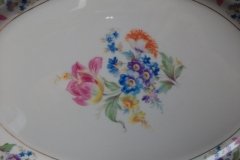 SYRACUSE ABERDEEN ABE1 DRESDEN FLOWERS-  OVAL  SERVING PLATTER  12"   ..... http://jaapiesfinechinastore.com