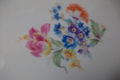 SYRACUSE ABERDEEN ABE1 DRESDEN FLOWERS-  OVAL  SERVING PLATTER  12"   ..... http://jaapiesfinechinastore.com