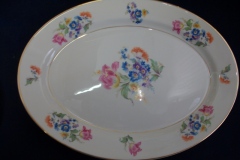 SYRACUSE ABERDEEN ABE1 DRESDEN FLOWERS-  OVAL  SERVING PLATTER  12"   ..... https://www.jaapiesfinechinastore.com