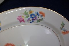 SYRACUSE ABERDEEN ABE1 DRESDEN FLOWERS-  OVAL  SERVING PLATTER  12"   ..... http://jaapiesfinechinastore.com