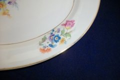 SYRACUSE ABERDEEN ABE1 DRESDEN FLOWERS-  OVAL  SERVING PLATTER  12"   ..... http://jaapiesfinechinastore.com