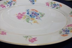 SYRACUSE ABERDEEN ABE1 DRESDEN FLOWERS-  OVAL  SERVING PLATTER  12"   ..... http://jaapiesfinechinastore.com