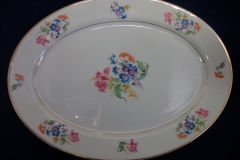 SYRACUSE ABERDEEN ABE1 DRESDEN FLOWERS-  OVAL  SERVING PLATTER  14"   ..... https://www.jaapiesfinechinastore.com