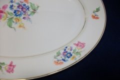 SYRACUSE ABERDEEN ABE1 DRESDEN FLOWERS-  OVAL  SERVING PLATTER  14"   ..... http://jaapiesfinechinastore.com