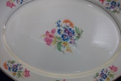 SYRACUSE ABERDEEN ABE1 DRESDEN FLOWERS-  OVAL  SERVING PLATTER  14"   ..... http://jaapiesfinechinastore.com