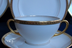 BAWO & DOTTER/ELITE WORKS LAUREL LEAF BAND-  SOUP CUP & SAUCER   ..... https://www.jaapiesfinechinastore.com