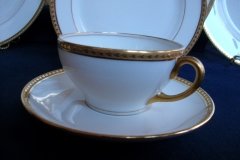 BAWO & DOTTER/ELITE WORKS LAUREL LEAF BAND-  SOUP CUP & SAUCER   ..... http://jaapiesfinechinastore.com