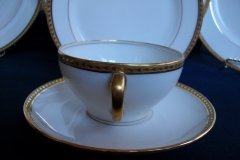 BAWO & DOTTER/ELITE WORKS LAUREL LEAF BAND-  SOUP CUP & SAUCER   ..... http://jaapiesfinechinastore.com