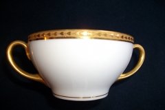 BAWO & DOTTER/ELITE WORKS LAUREL LEAF BAND-  SOUP CUP & SAUCER   ..... http://jaapiesfinechinastore.com