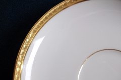 BAWO & DOTTER/ELITE WORKS LAUREL LEAF BAND-  SOUP CUP & SAUCER   ..... http://jaapiesfinechinastore.com