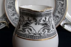 WEDGWOOD FLORENTINE BLACK CREAMER