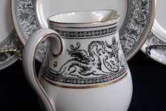 WEDGWOOD FLORENTINE BLACK CREAMER