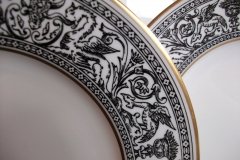 WEDGWOOD FLORENTINE BLACK SALAD PLATE(S)