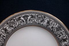 WEDGWOOD FLORENTINE BLACK SALAD PLATE(S)