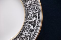 WEDGWOOD FLORENTINE BLACK SALAD PLATE(S)