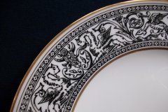 WEDGWOOD FLORENTINE BLACK SALAD PLATE(S)