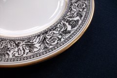 WEDGWOOD FLORENTINE BLACK SALAD PLATE(S)
