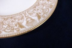 WEDGWOOD FLORENTINE GOLD-DINNER PLATE   .....  http://jaapiesfinechinastore.com