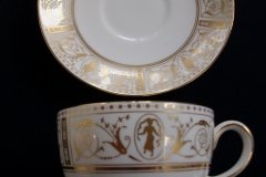 WEDGWOOD GOLD GRECIAN-  CUP & SAUCER   .....   http://jaapiesfinechinastore.com