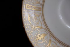 WEDGWOOD GOLD GRECIAN-  CUP & SAUCER   .....   http://jaapiesfinechinastore.com