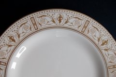 WEDGWOOD GOLD GRECIAN- DINNER PLATE   .....   http://jaapiesfinechinastore.com