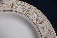 WEDGWOOD GOLD GRECIAN- DINNER PLATE   .....   http://jaapiesfinechinastore.com