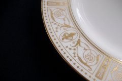 WEDGWOOD GOLD GRECIAN- DINNER PLATE   .....   http://jaapiesfinechinastore.com